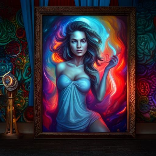 hot dream girl on picture frame 1