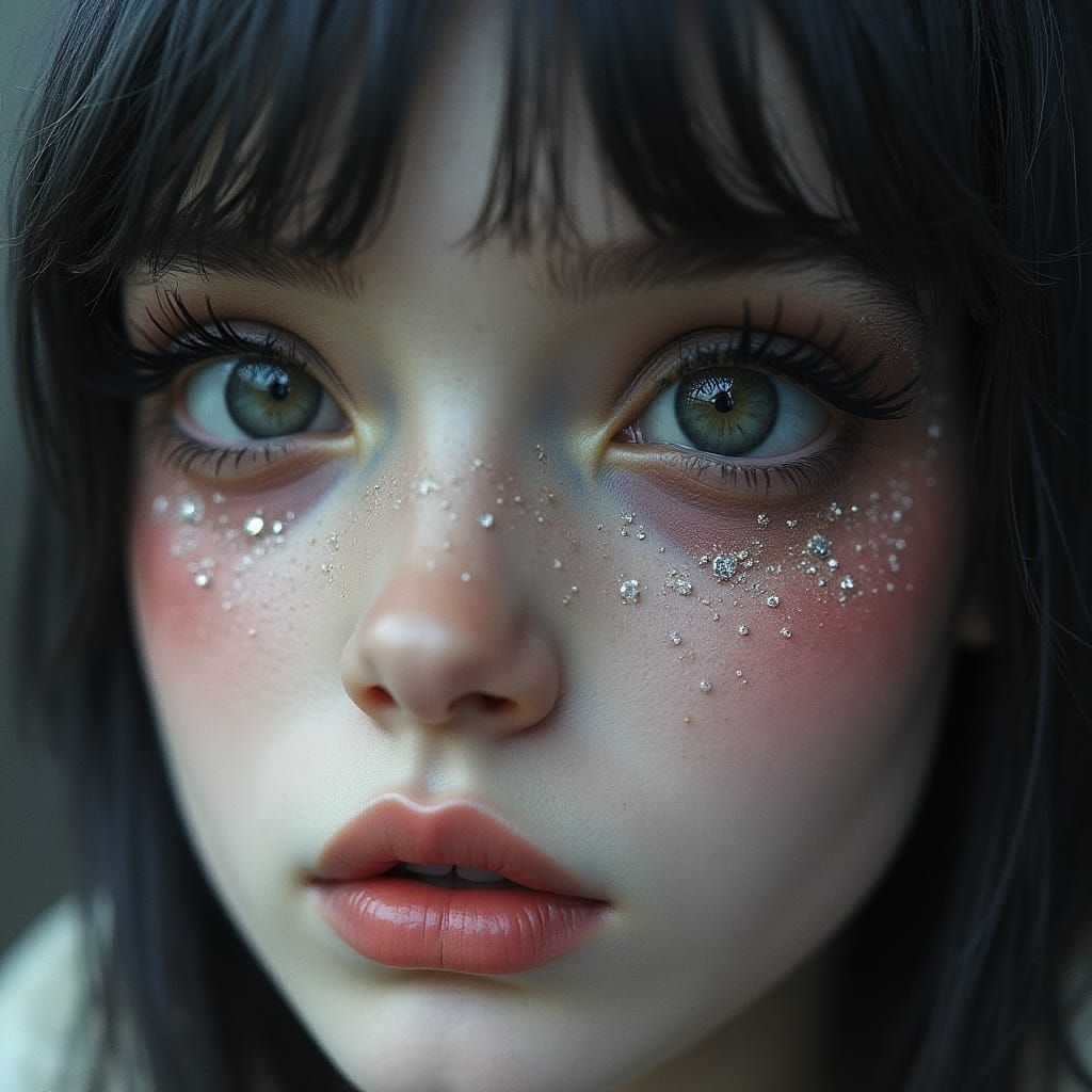 Diamond Eyes Close-Up