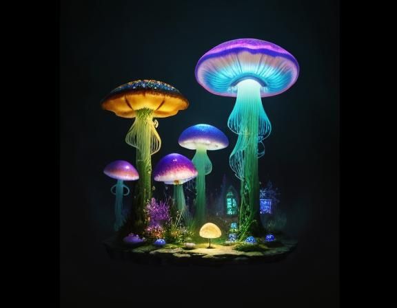 Jellyfish Float Through Toadstool Forest in Beatrix Potter S...