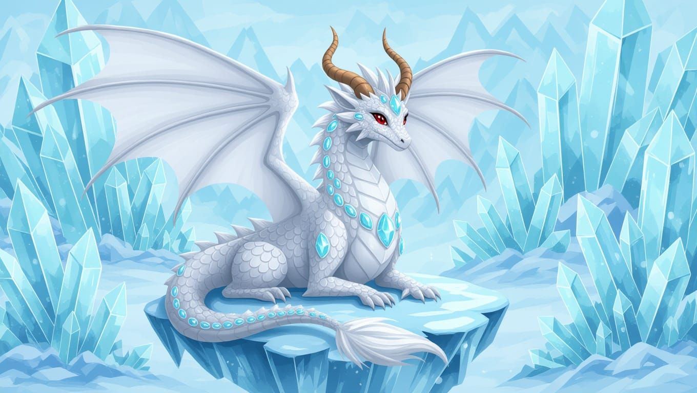 Ethereal Crystal Dragon in Bloom