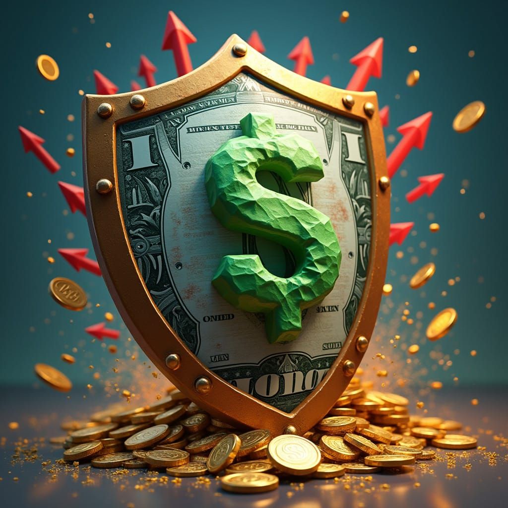 Sturdy Shield Deflects Inflation, Safeguarding Prosperity