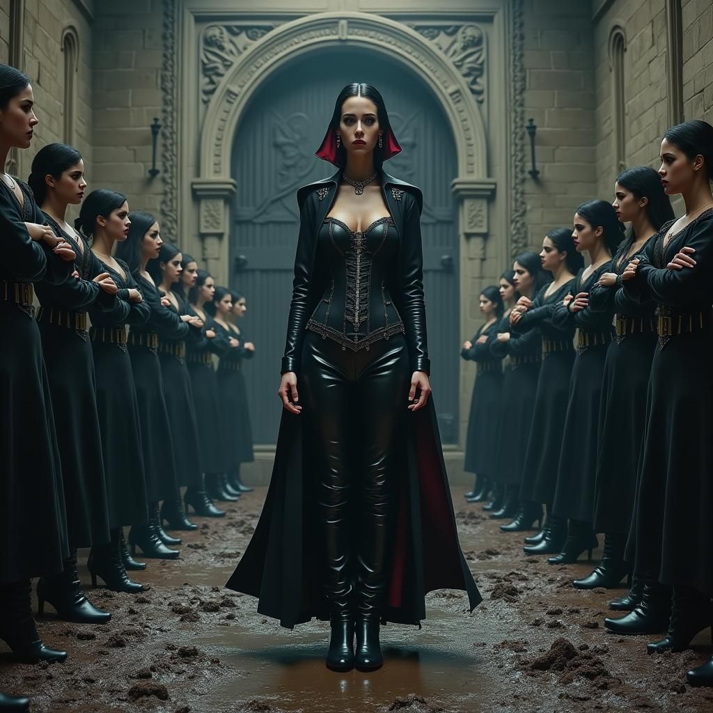 Mistress DeAth Oversees Prison in Dark Fantasy Art