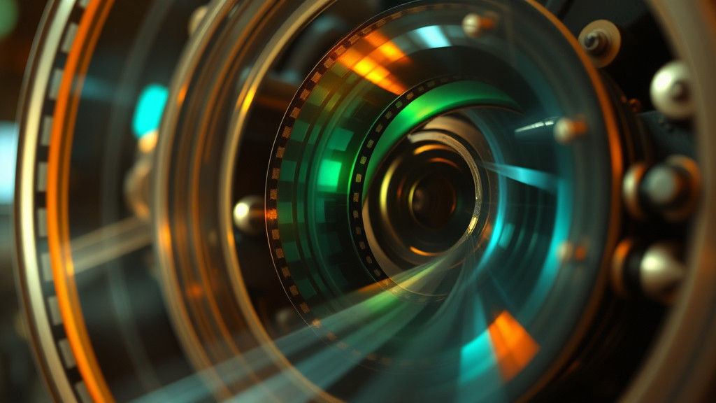 Steampunk Projector Weaving 35mm Film in Dreamworld