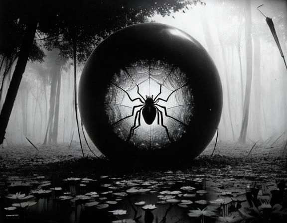 Translucent Spider in Post-Apocalyptic Amazon, Photography S...