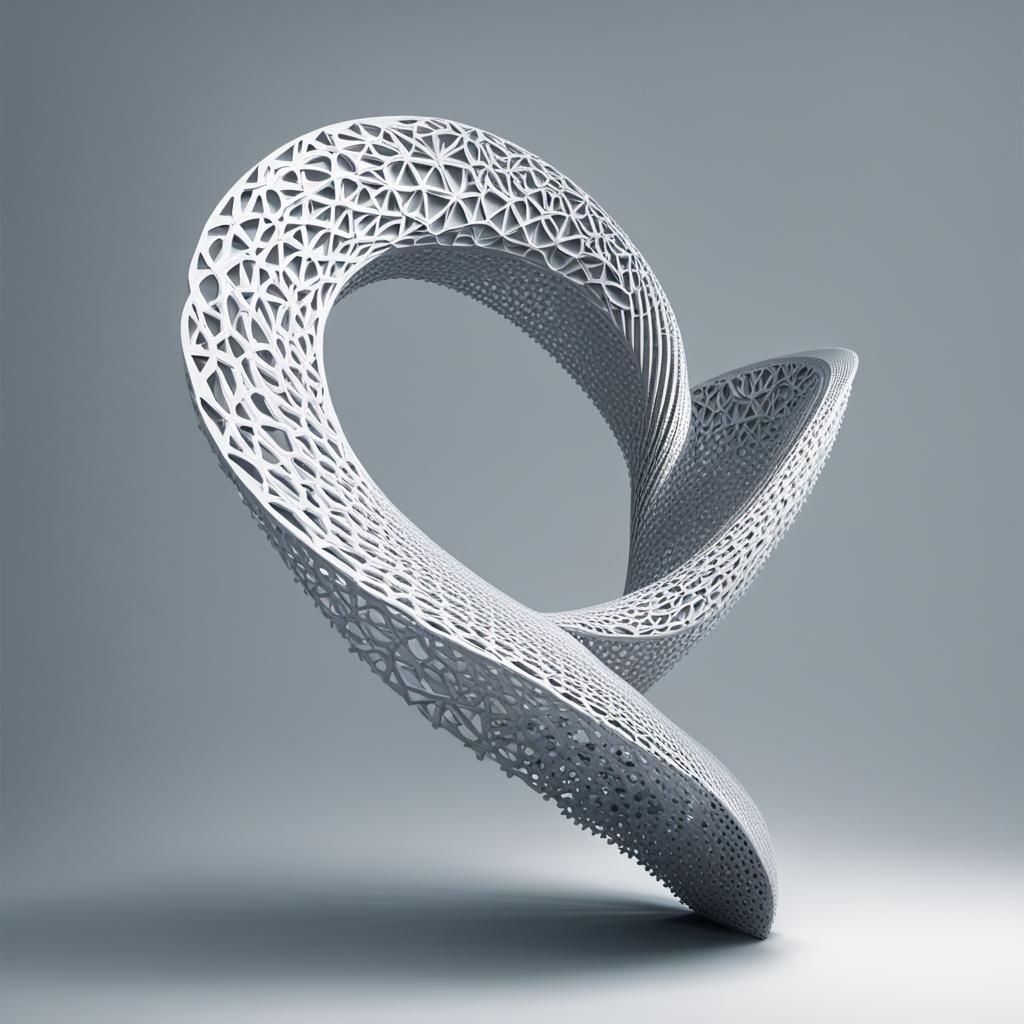 Abstract Cubic Curve Art Inspired by Kosmalski