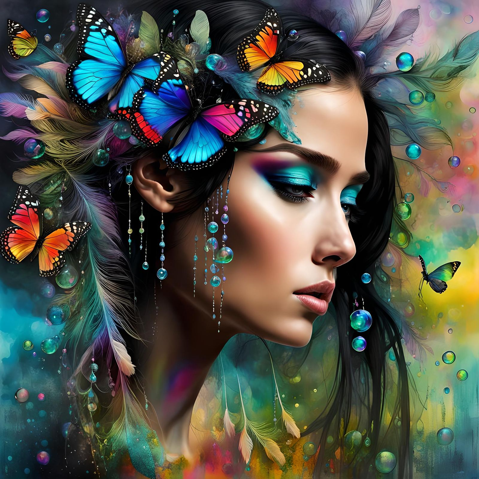 Goniochromism in Portraiture