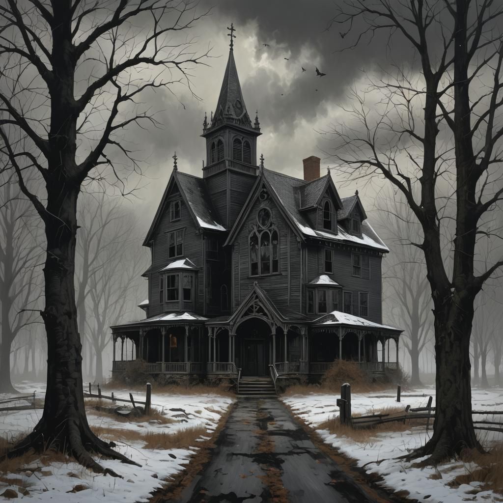 Sinister Gothic New England Landscape