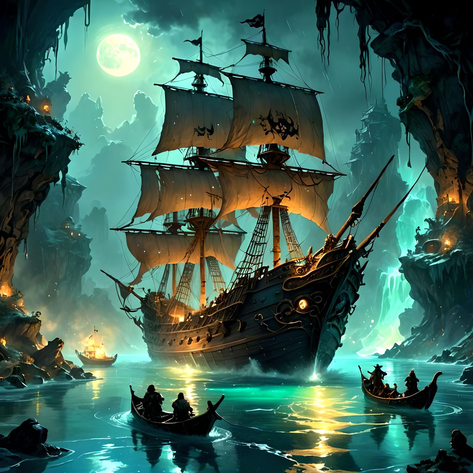 Pirates Discover Enchanted Lagoon with Sirens