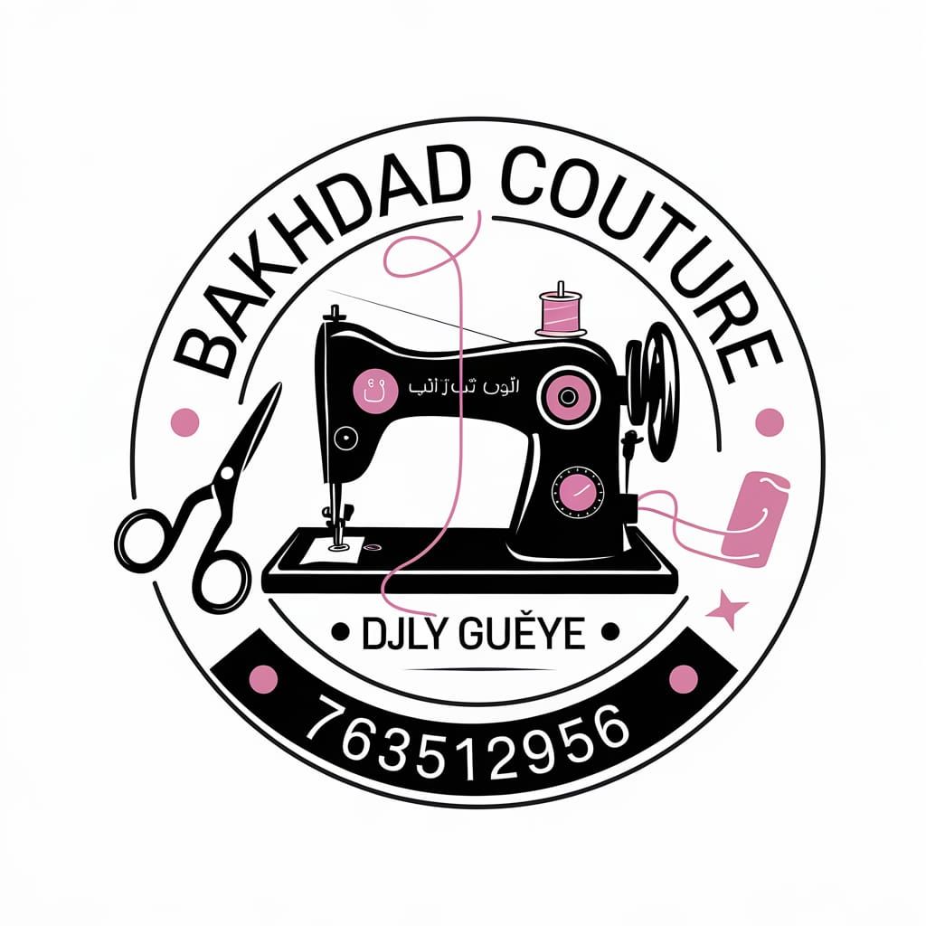 BAKHDAD COUTURE Logo in Modern Illustrative Style