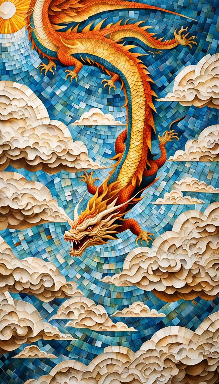 A Centipede Dragon Born of the Sun