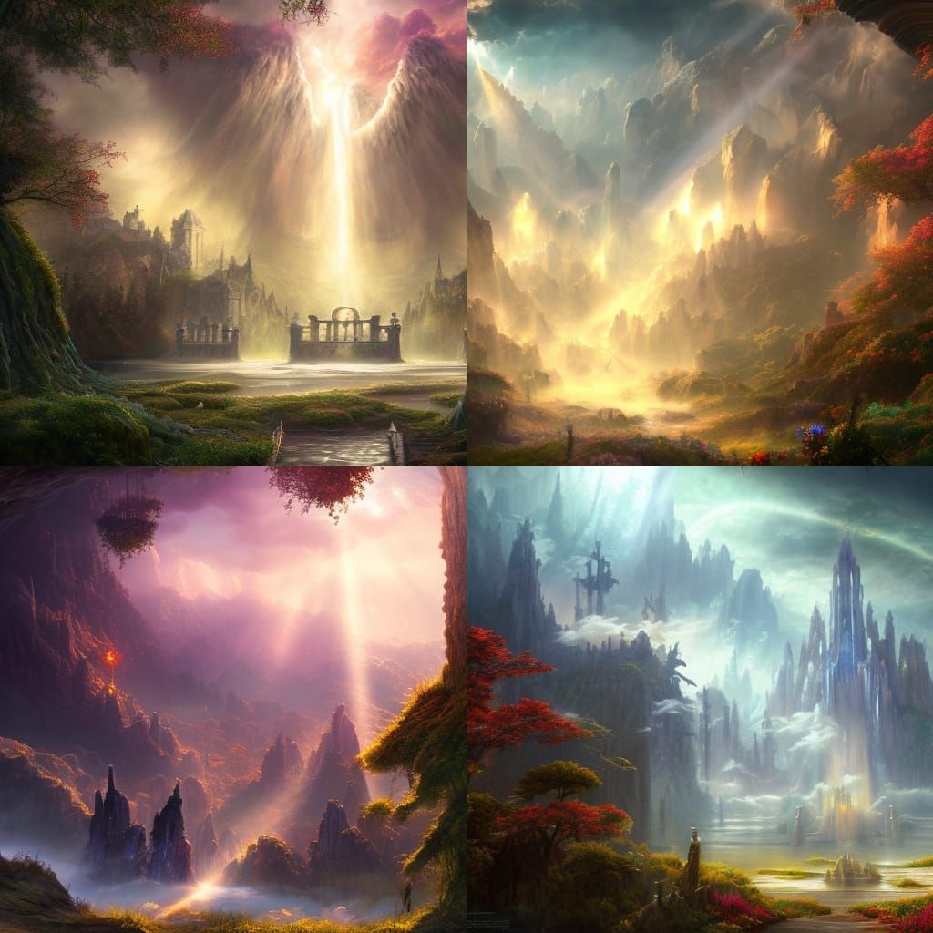 Heaven's Gates: Fantastical Digital Art in 8K