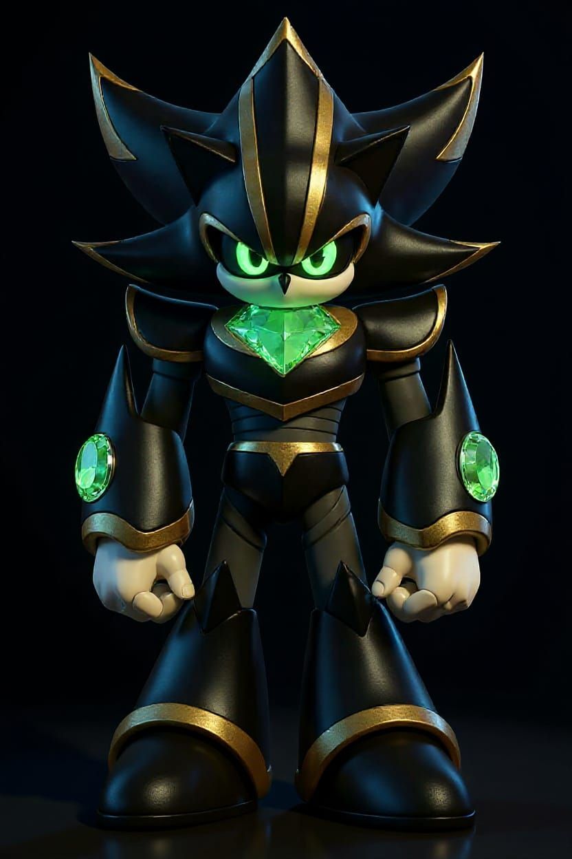 Emerald Gemstone Character in 3D Cinematic Style