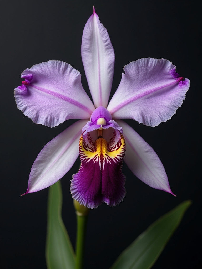 Detailed Photorealistic Orchid in Bizarre Magic Realism