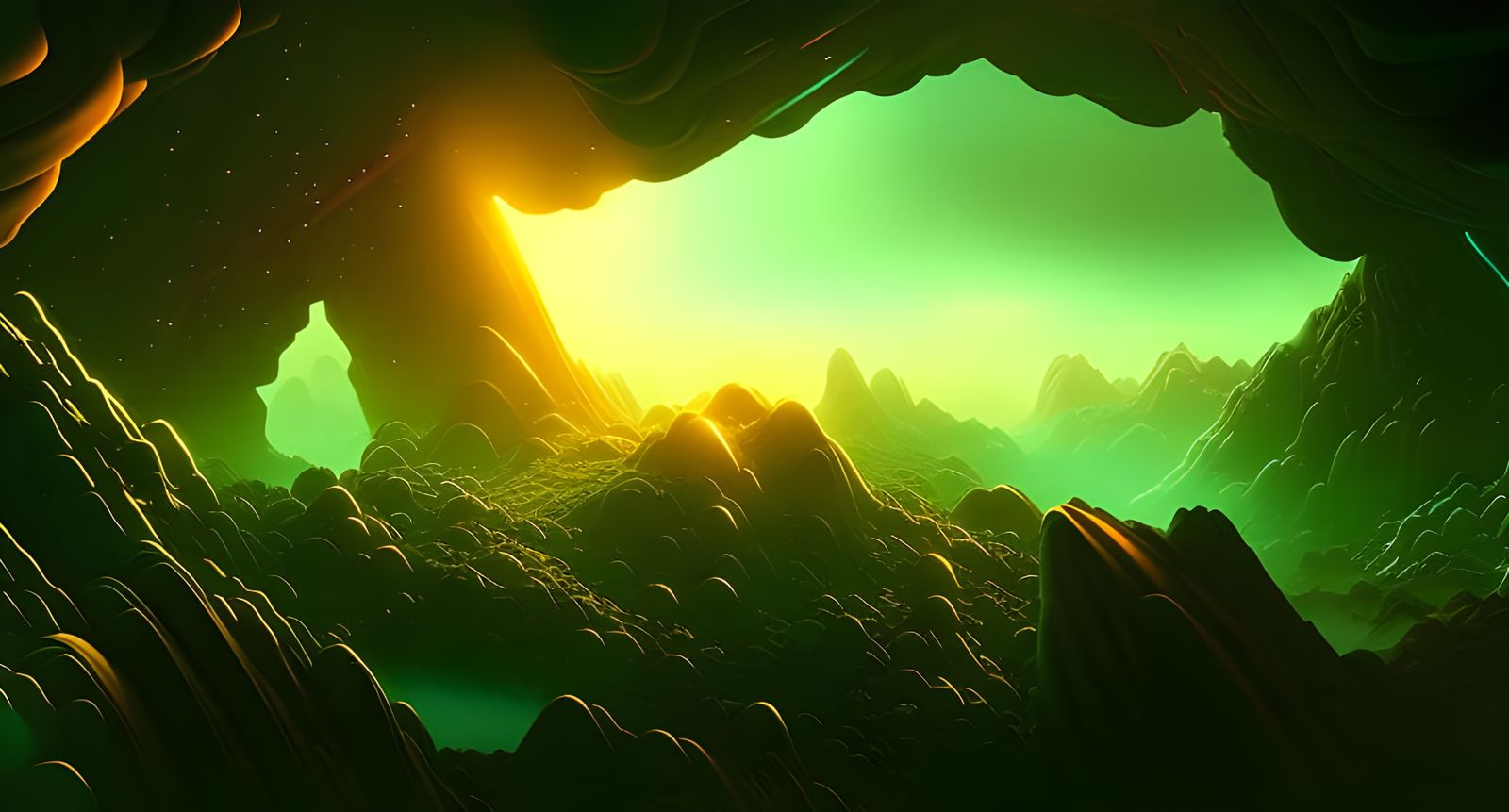 Cosmic Landscape in Unreal Engine Style