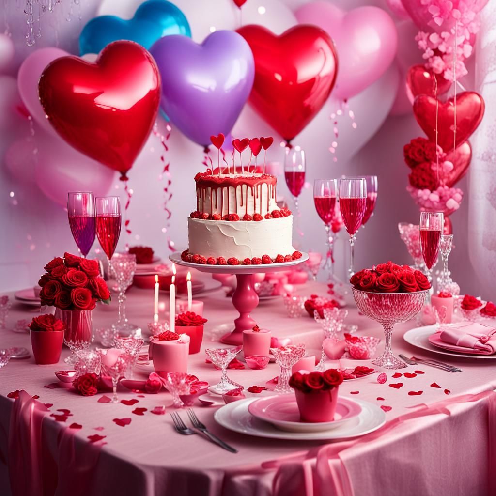 Combined Birthday and Valentine's Day Celebration