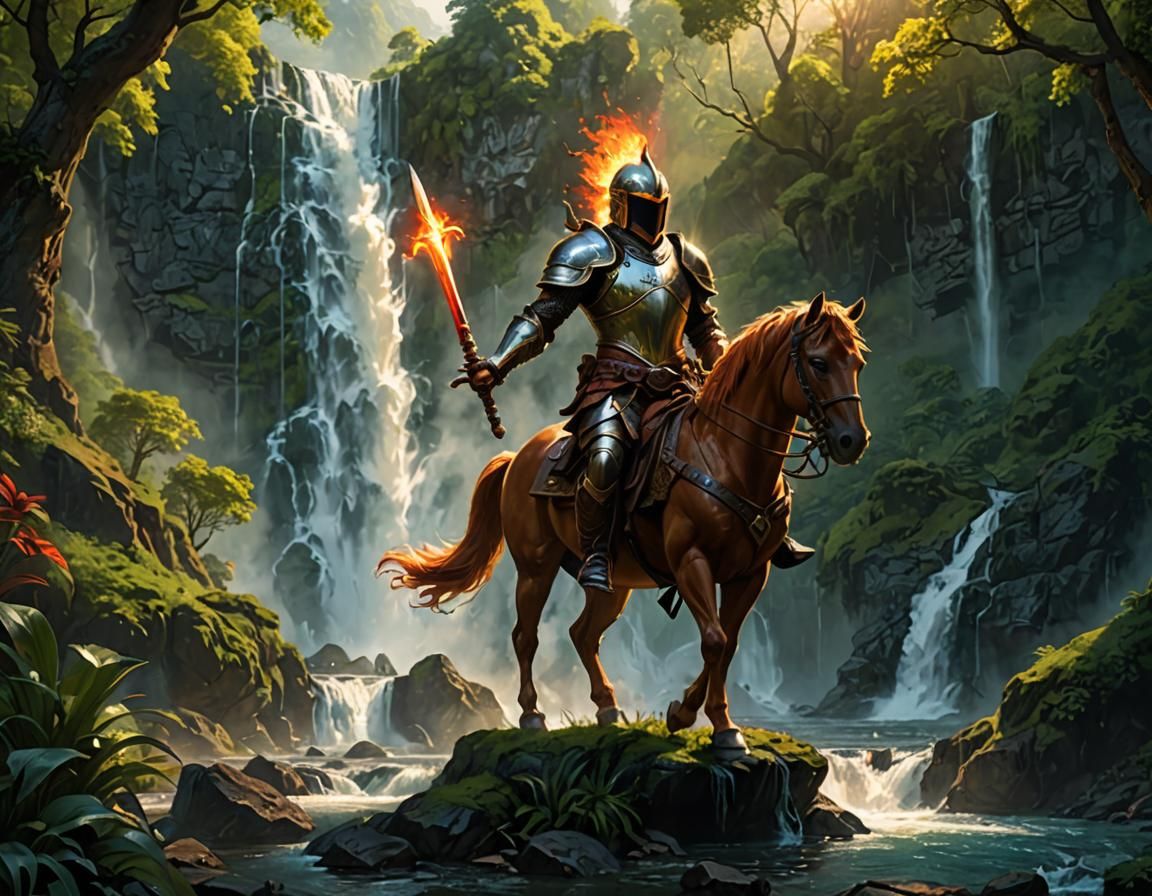 Majestic Centaur in Epic Fantasy Landscape
