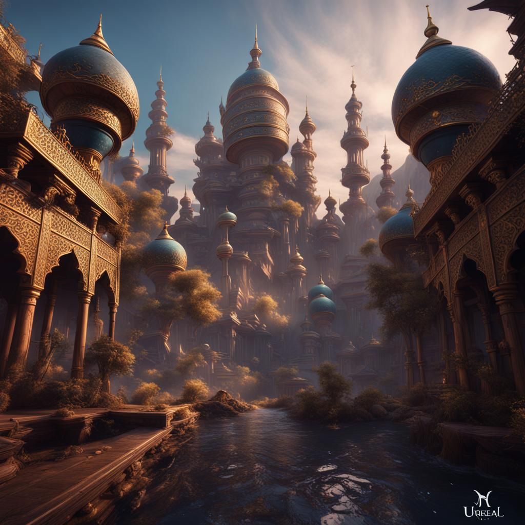 Aladdin Fantasy Concept Art in 8k Resolution