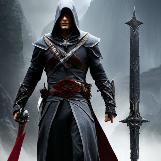 Epic Dark Elf Warrior with Spider Armor