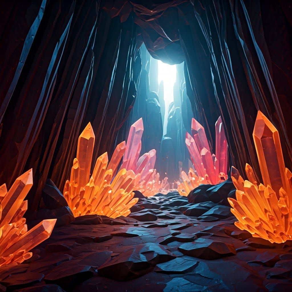 Ethereal Crystal Cave Basks in Kaleidoscope of Colors