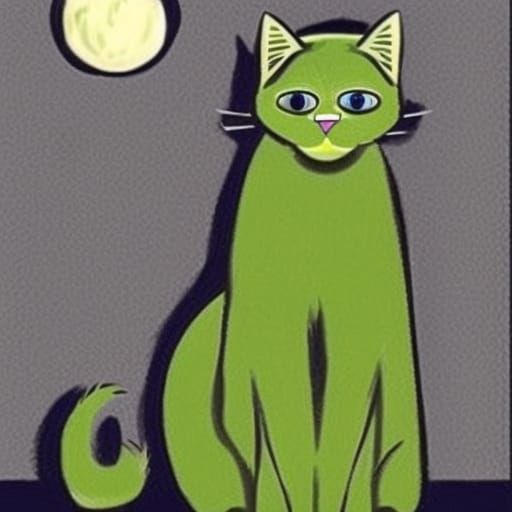 Glass-like Cat: A Unique AI Rendering