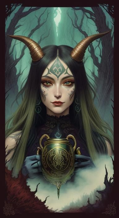 Manga Troll Portrait in Frank Frazetta Style