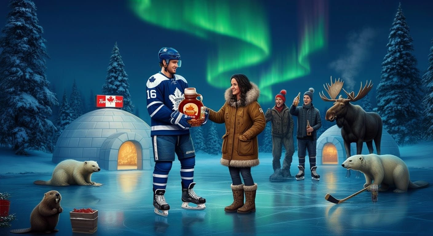 Canadian Winter Wedding Under Northern Lights