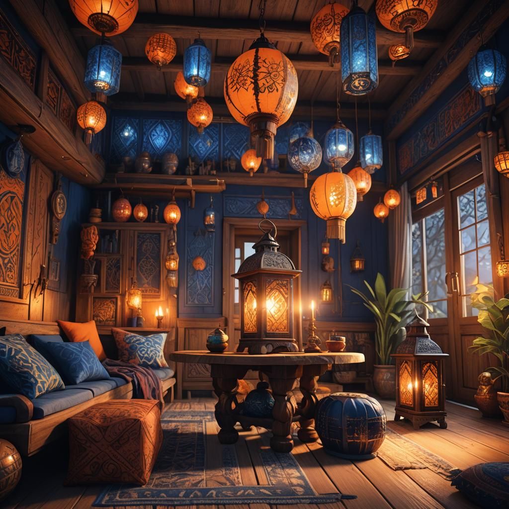 Cozy Scandinavian Home with Somali Accents