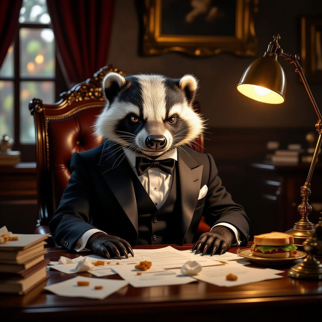 Honey Badger Boss in Baroque Style