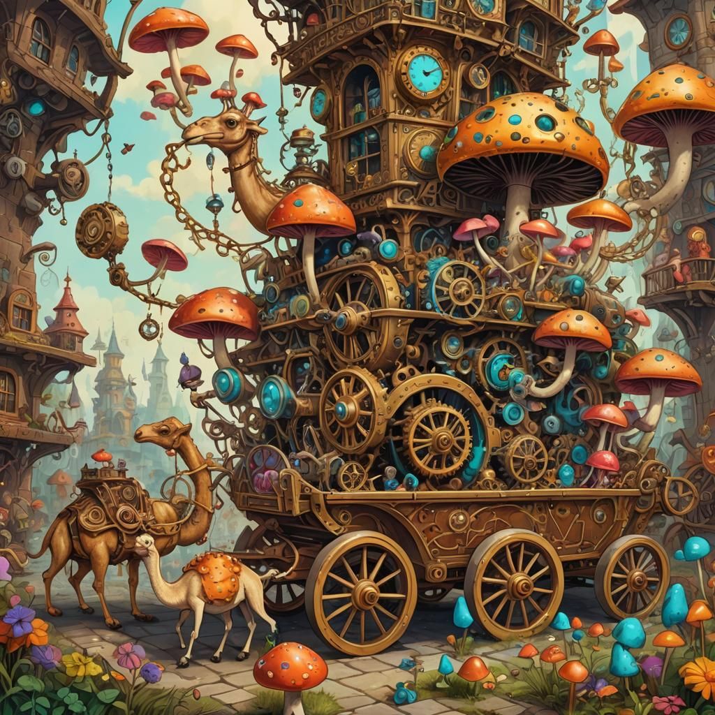 Whimsical Clockwork Creatures in Clockwork Universe
