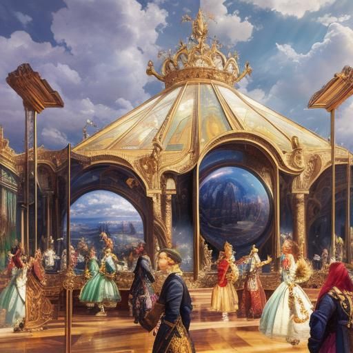 Ethereal Sky with Sunrays in Photorealistic 3D