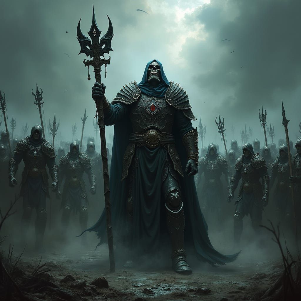 Warhammer Grimdark Lich King Unleashes Undead Legion