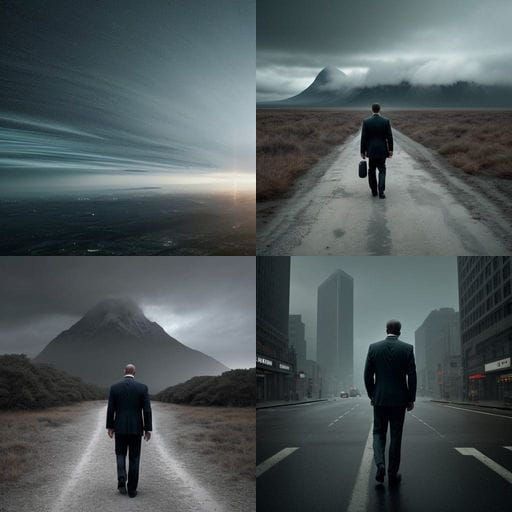 Stressed Executive at a Crossroads