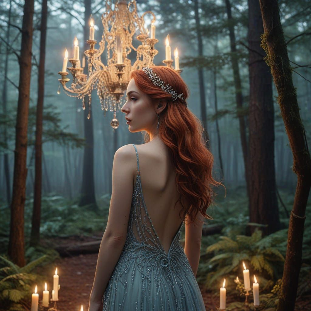 Ethereal Beauty in Mystical Forest