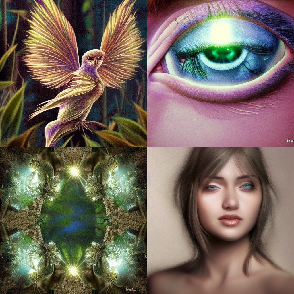 Hyperrealistic Fae Light Portrait