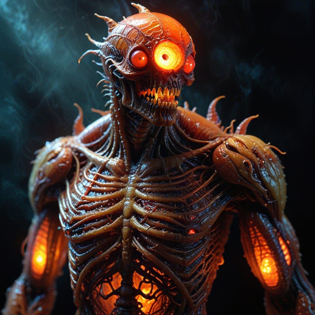 Ethereal Tropicana Monster Unveiled in Hyper-Realistic Art