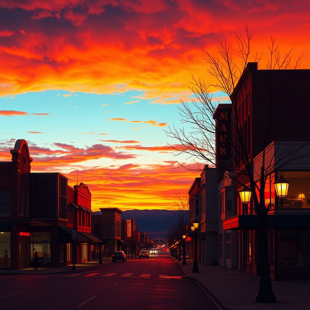 Rexburg Sunset: Dreamscape Landscape Art
