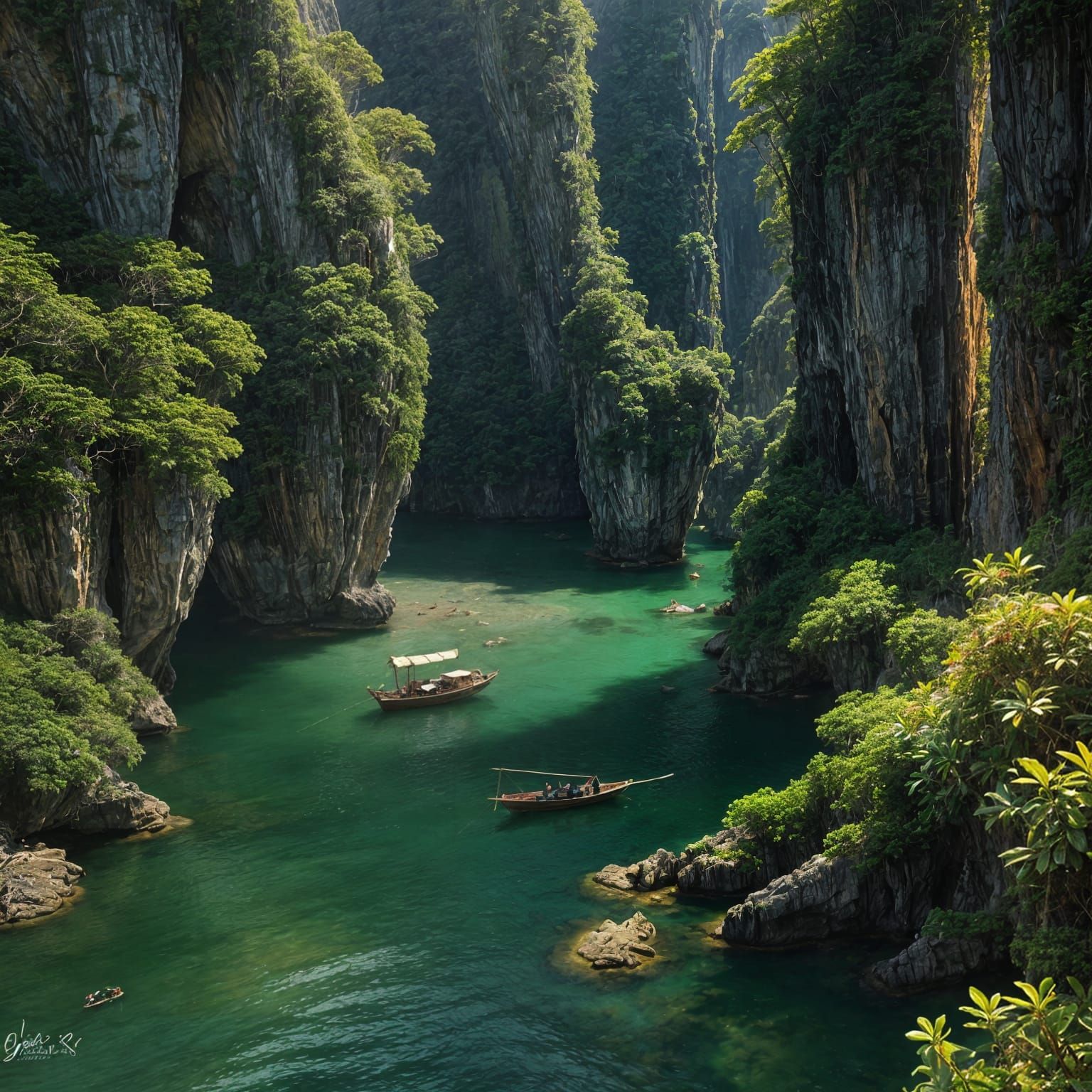 Phang Nga Bay: An Oil Painting of Exotic Phuket