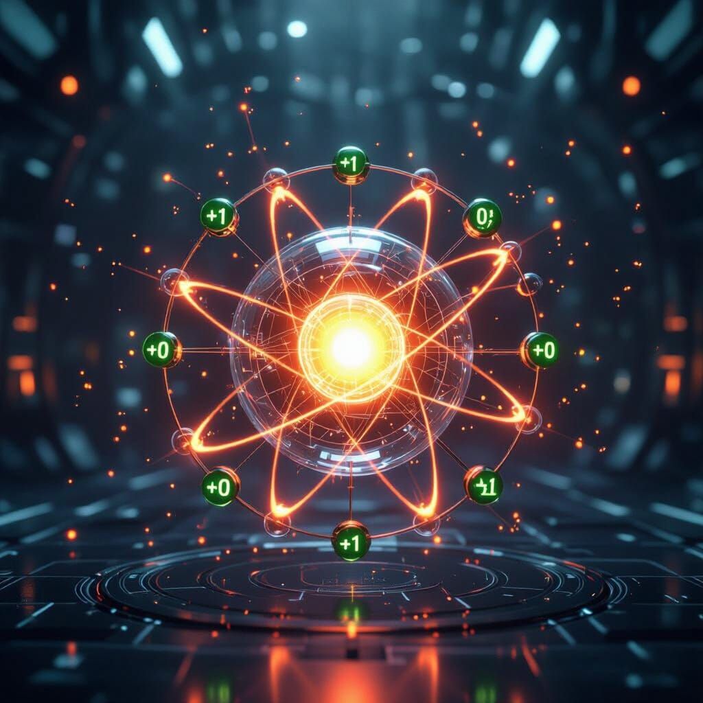 Futuristic AIM System Visualization With Atomic Units