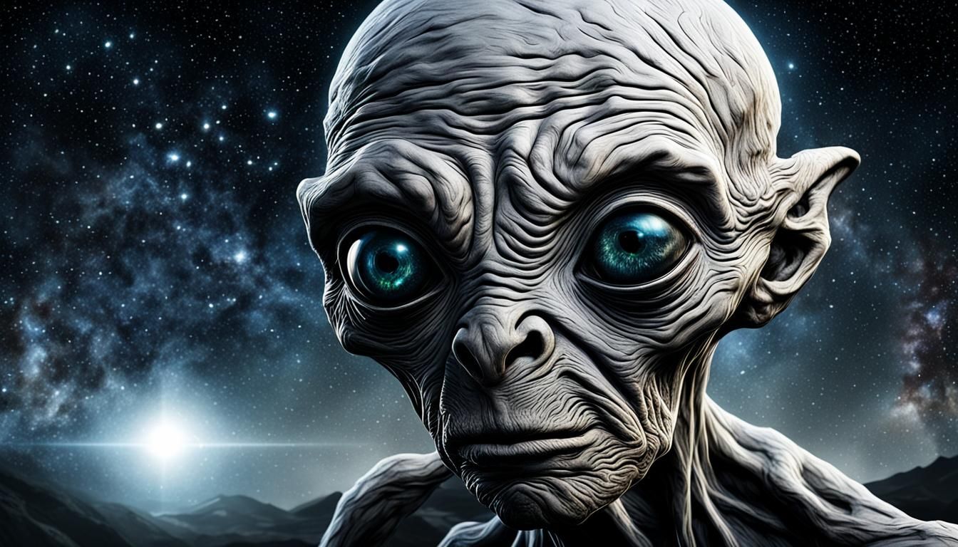 Lonely Alien Reaching for a Distant Star