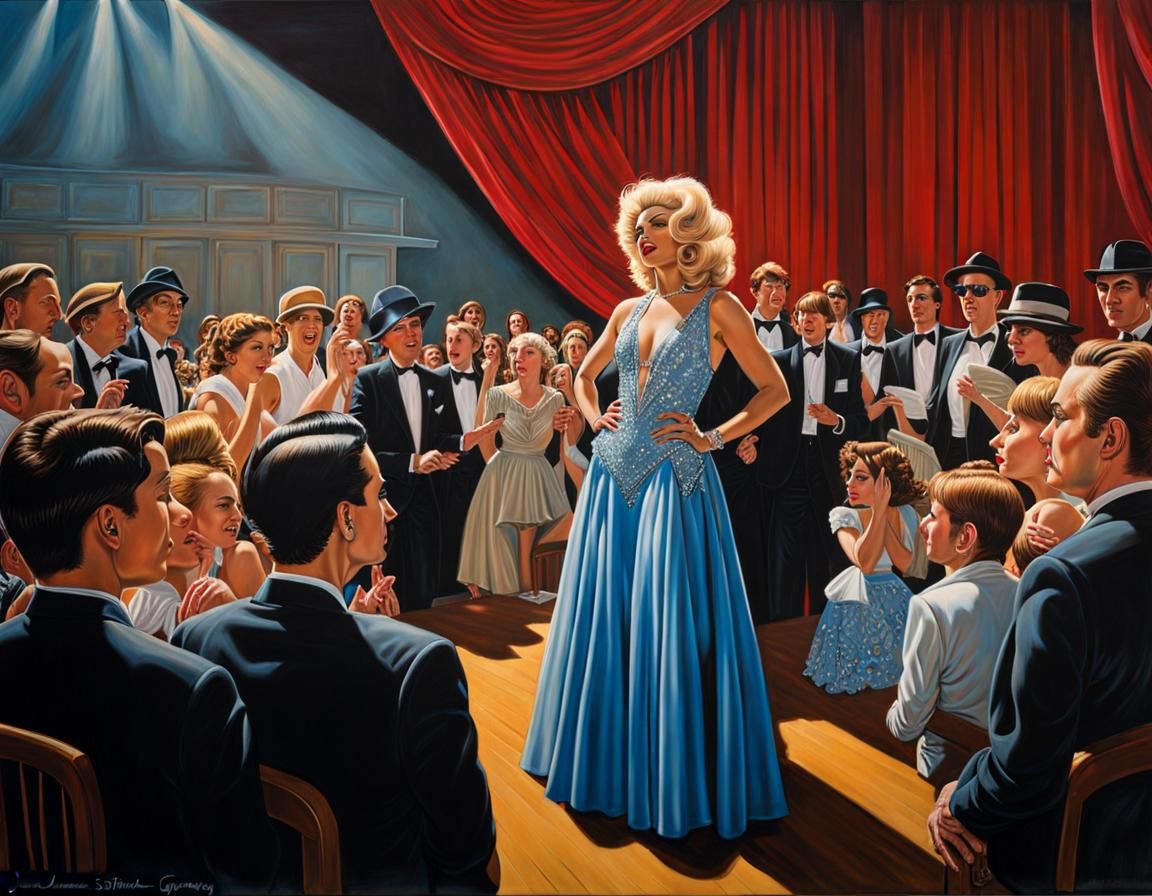 cabaret singer in a nightclub