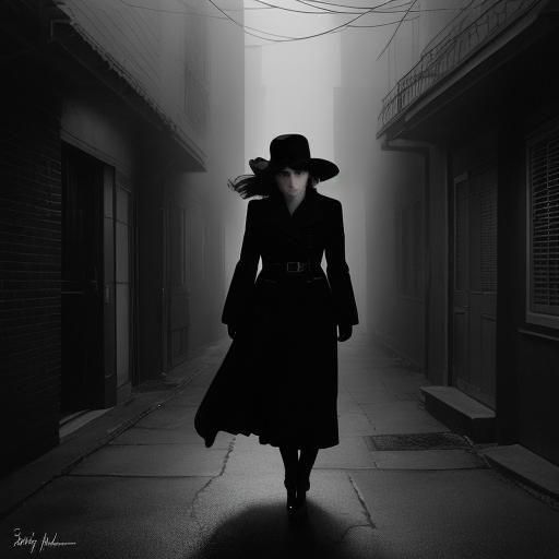 Gaby Hoffmann in Hitchcock Film Noir Style