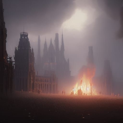 Dark Fantasy Art in Unreal Engine by Rutkowski