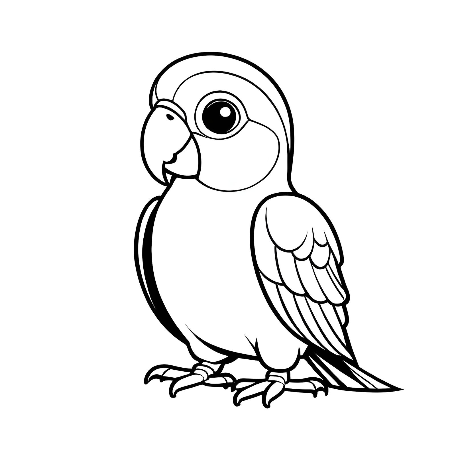 A cartoon parrot clip art