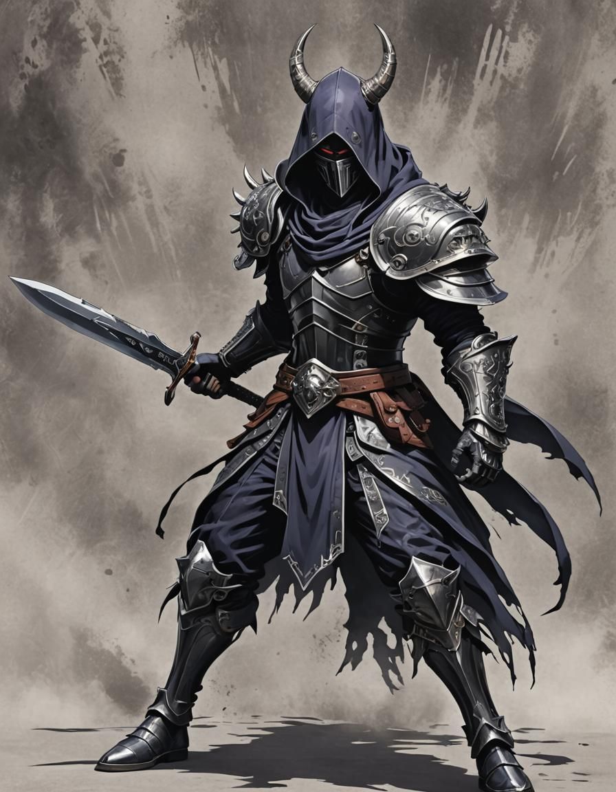 Portait of an evil anime villain  Dark lord Exdeath from  "F...