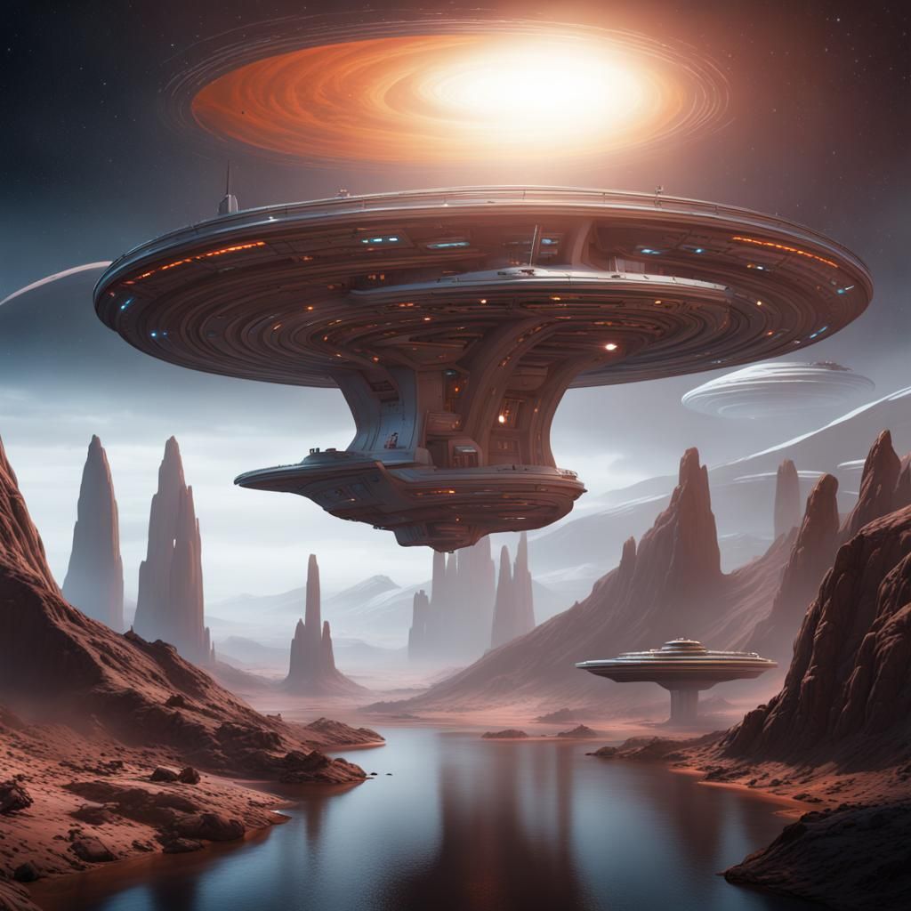 Fantastical Star Trek Concept Art in 8K