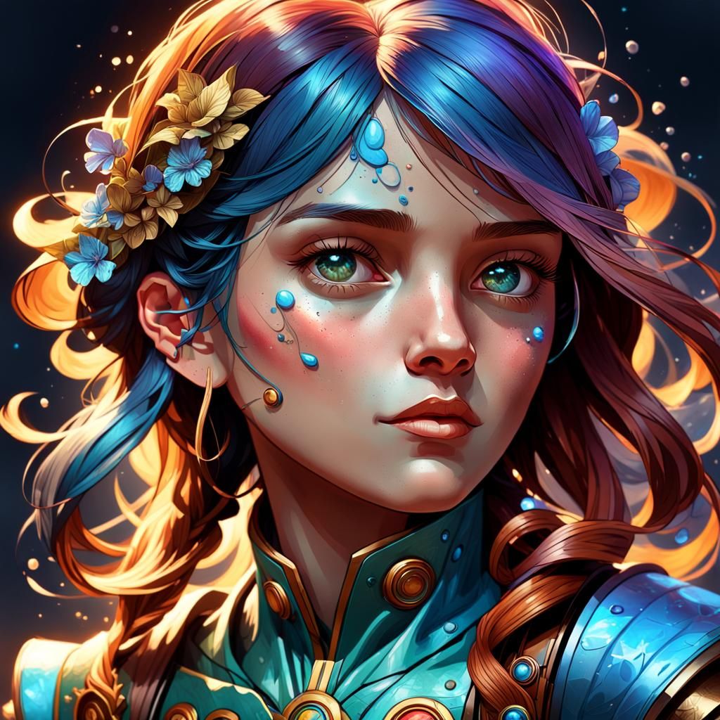 Empathy Portrait in Hyperdetailed Art Style