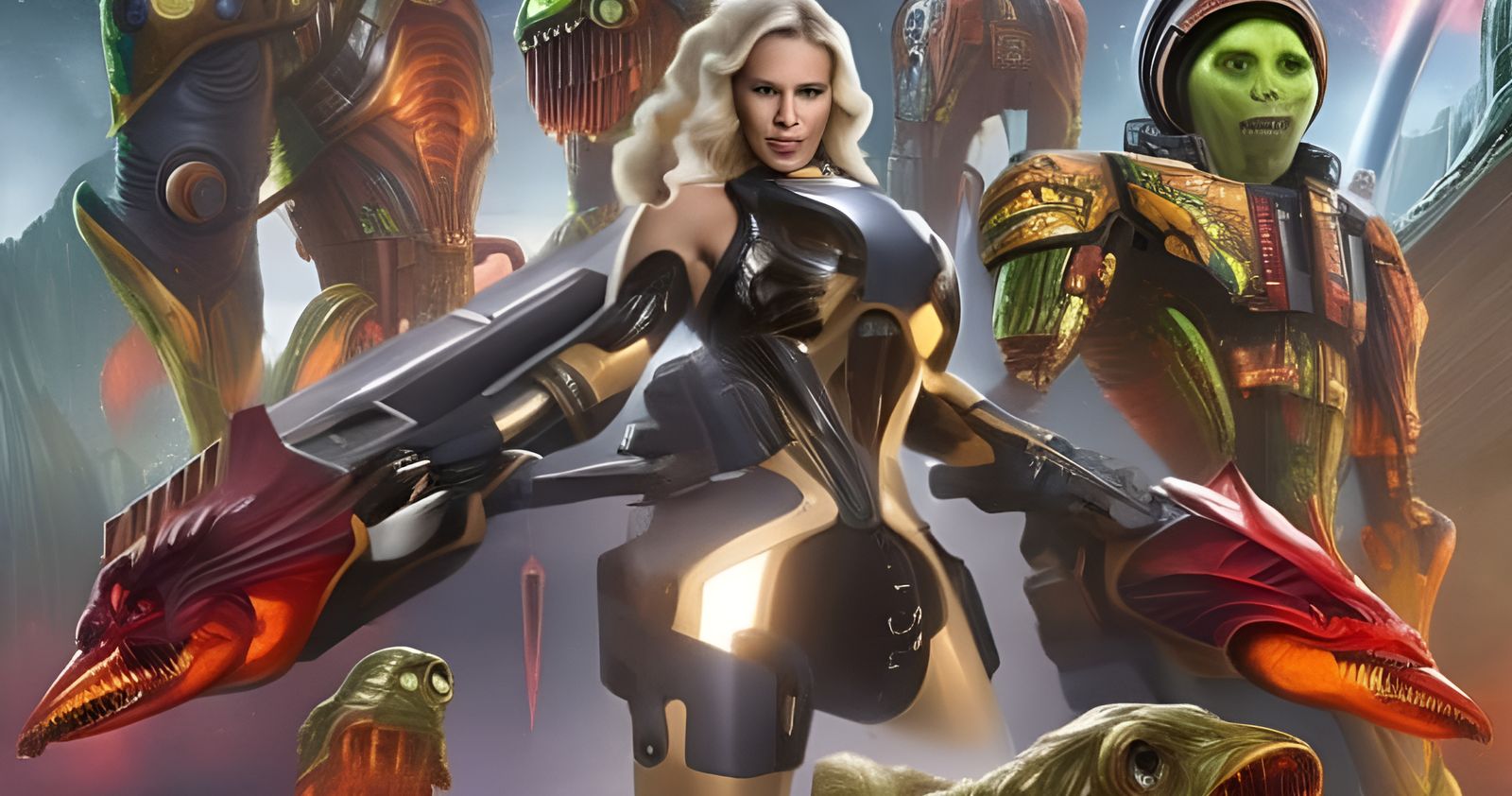 Alien organomech weaponry