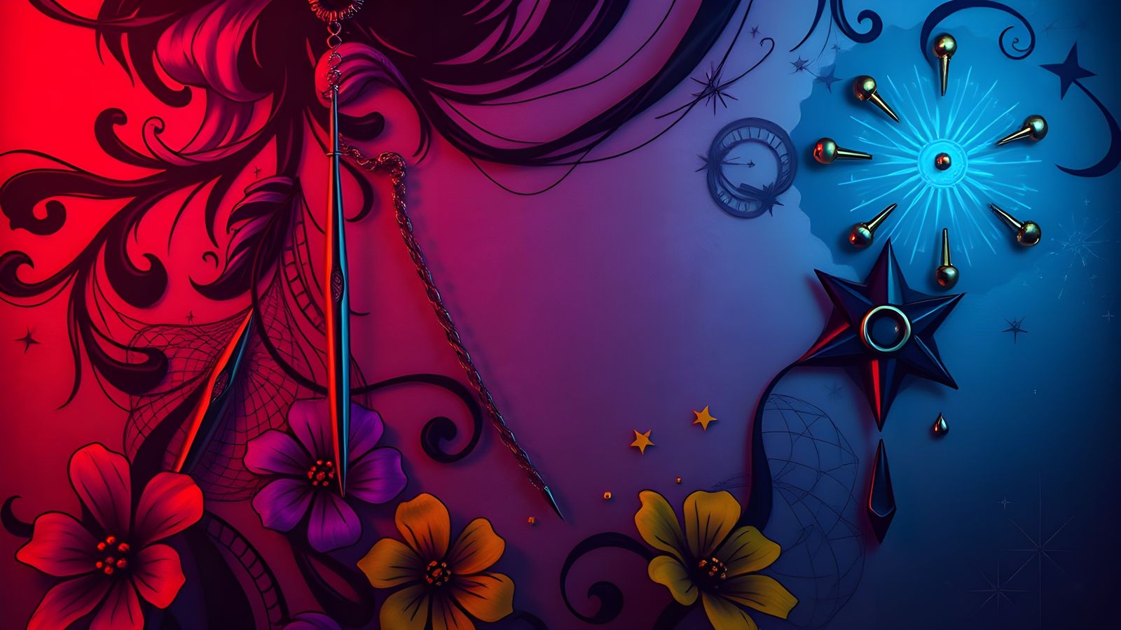 Tattoo Aesthetic in Dark Fantasy Concept Art