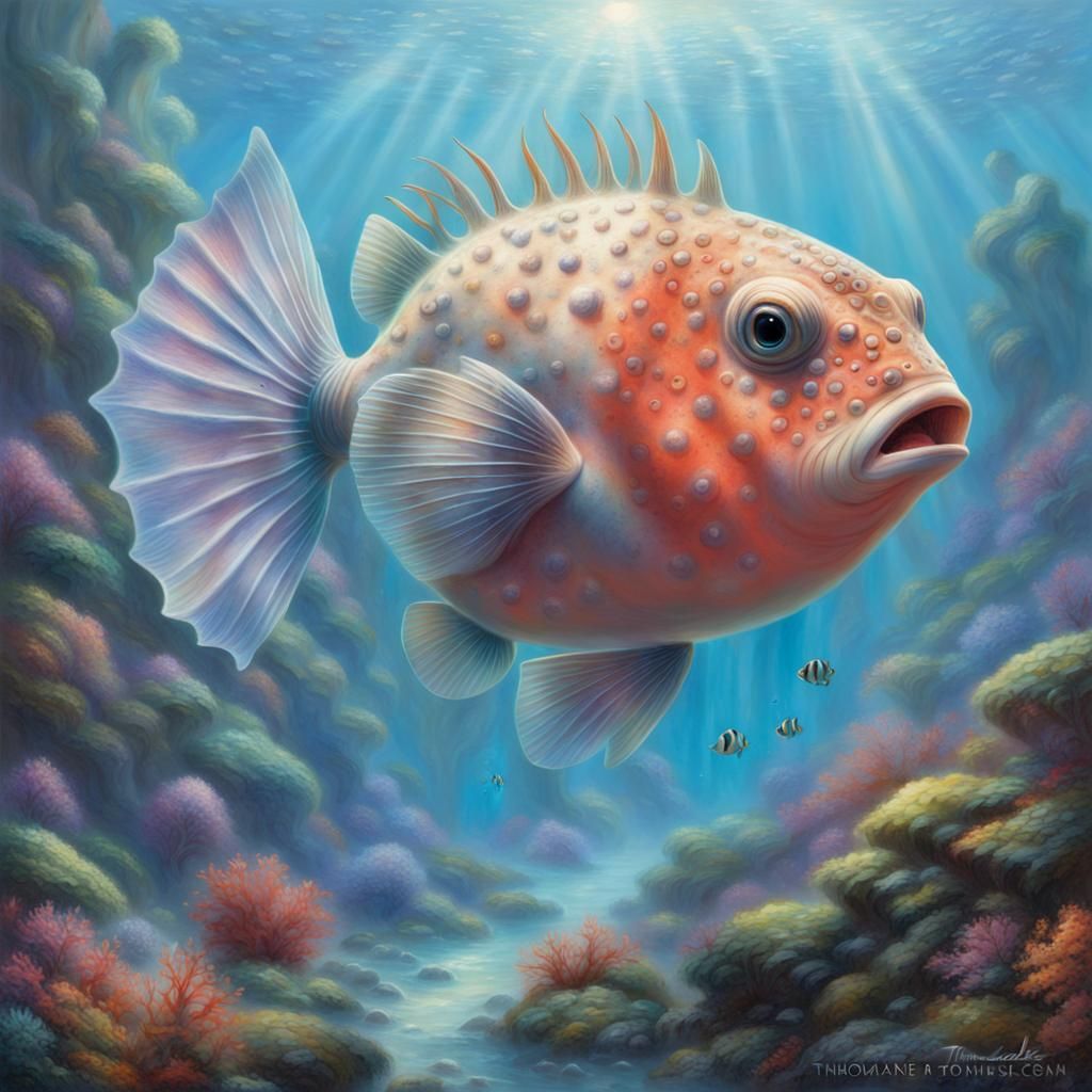 Blowfish and Coral Fantasy