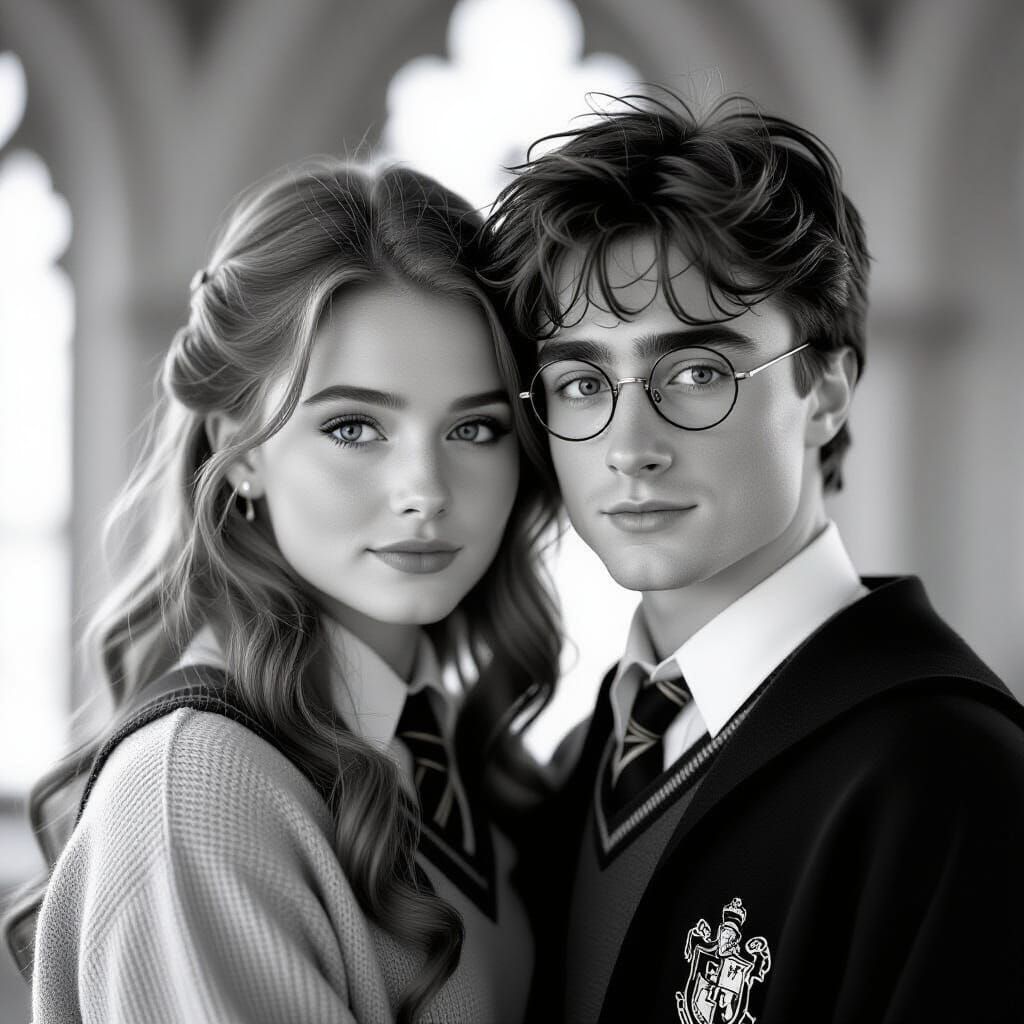 Harry Potter & Young McGonagall Couple Portrait